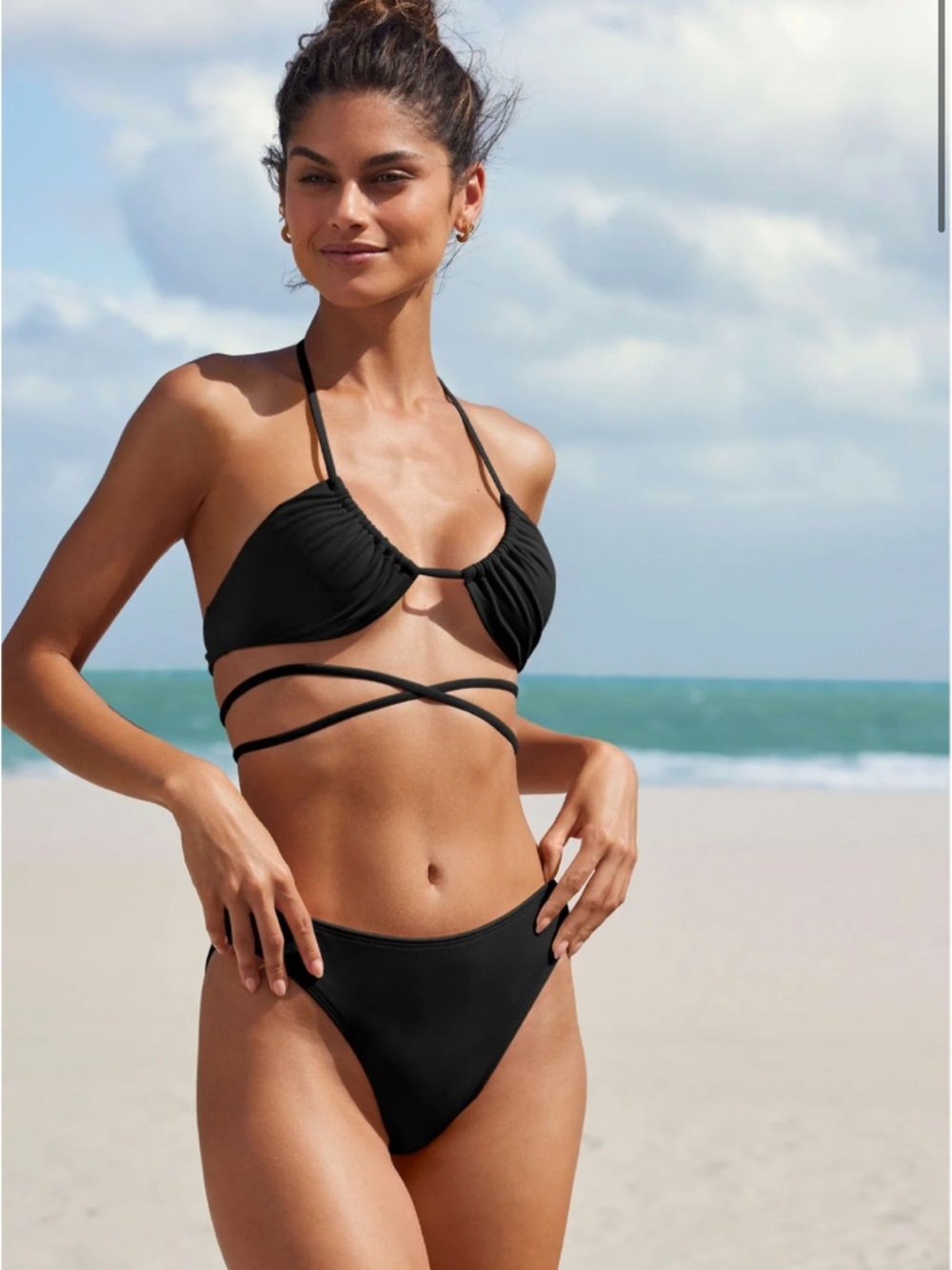 Venus Honolulu Midi Bikini Bottom Medium High Leg Retro Women’s